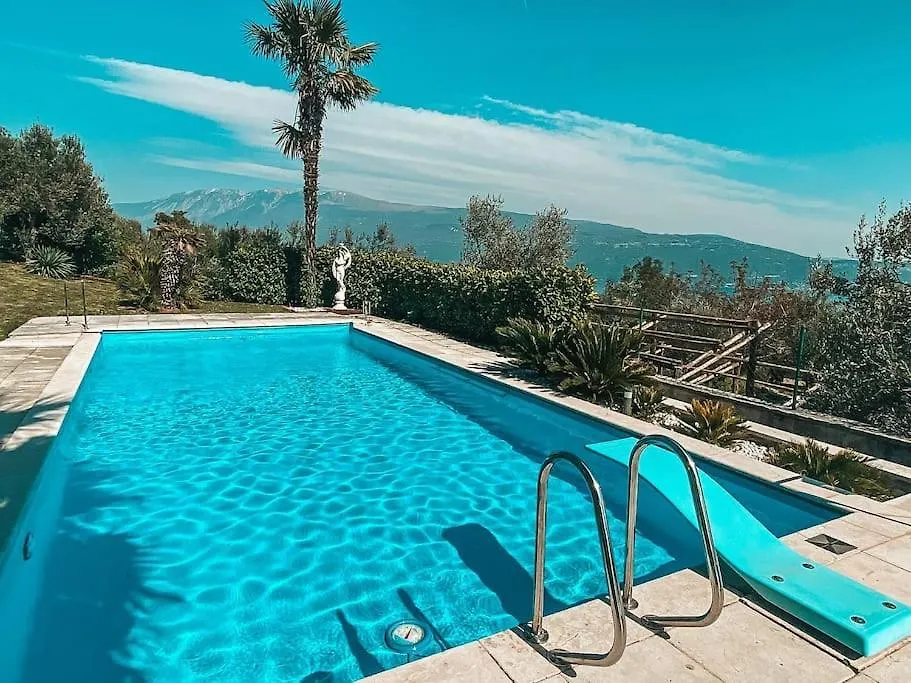 Casa Agave, Ferienhaus Am Gardasee Mit Pool & View Toscolano Maderno Casa de Férias